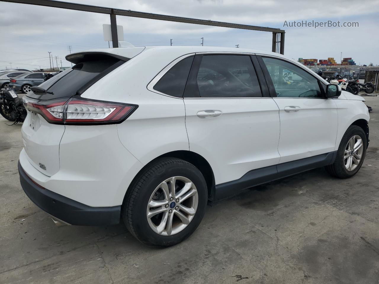 2016 Ford Edge Sel Белый vin: 2FMPK3J93GBB94647