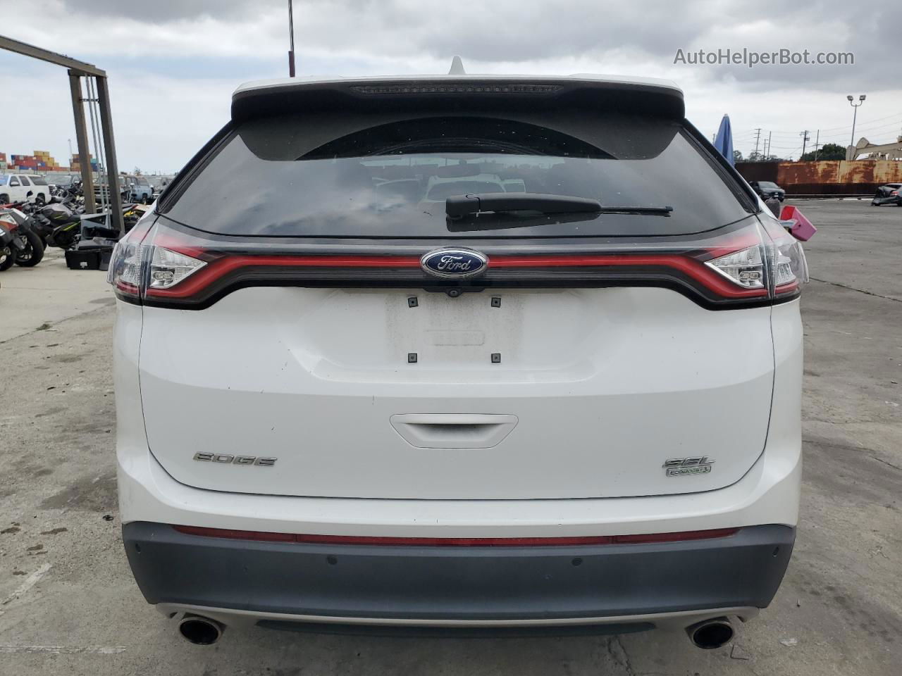 2016 Ford Edge Sel Белый vin: 2FMPK3J93GBB94647