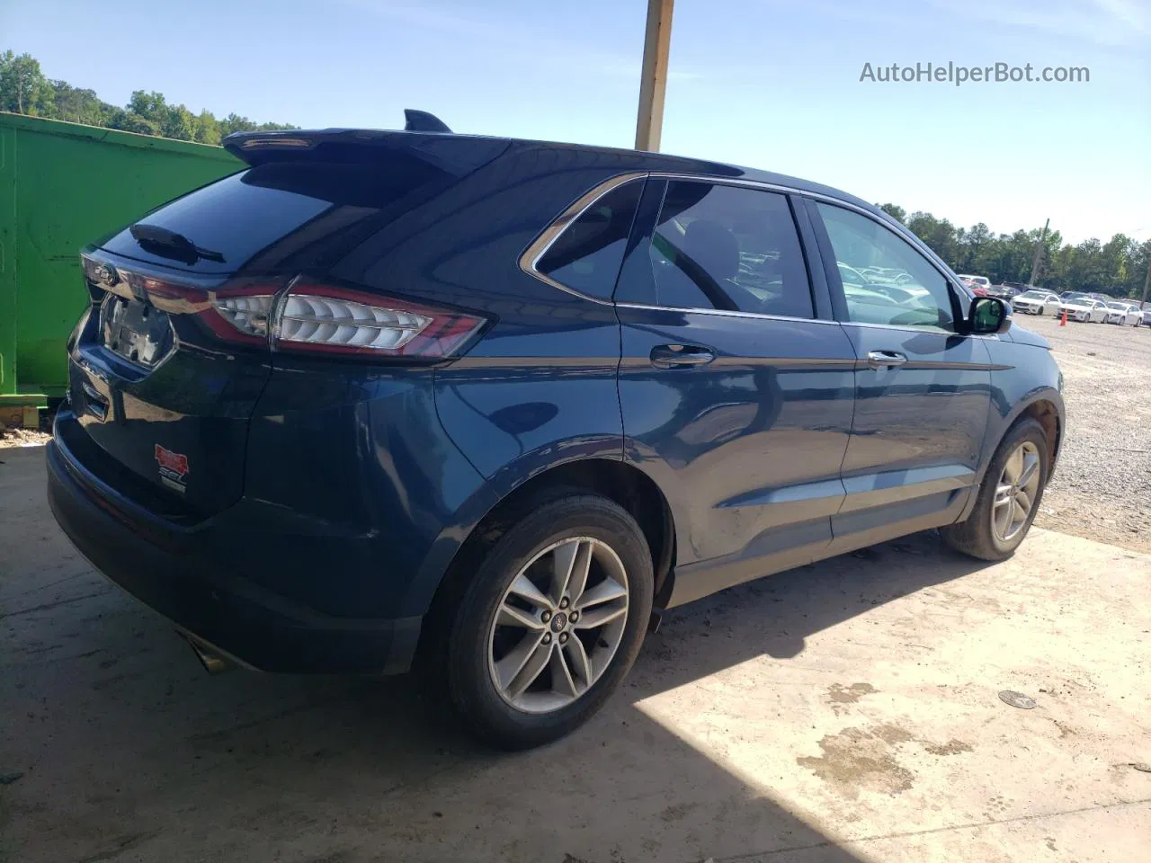 2016 Ford Edge Sel Синий vin: 2FMPK3J93GBC25279