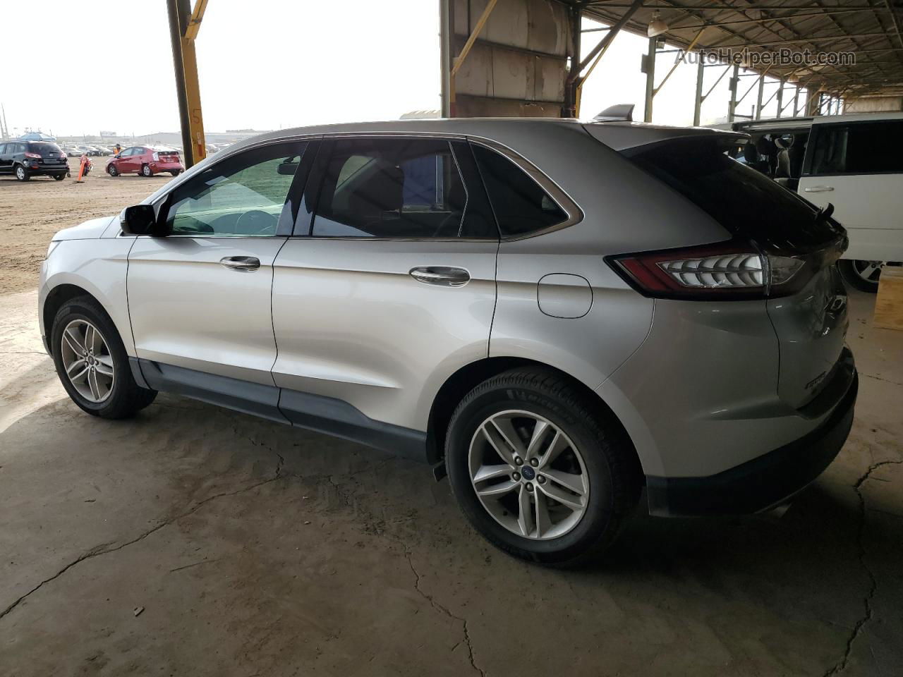 2016 Ford Edge Sel Silver vin: 2FMPK3J93GBC43054