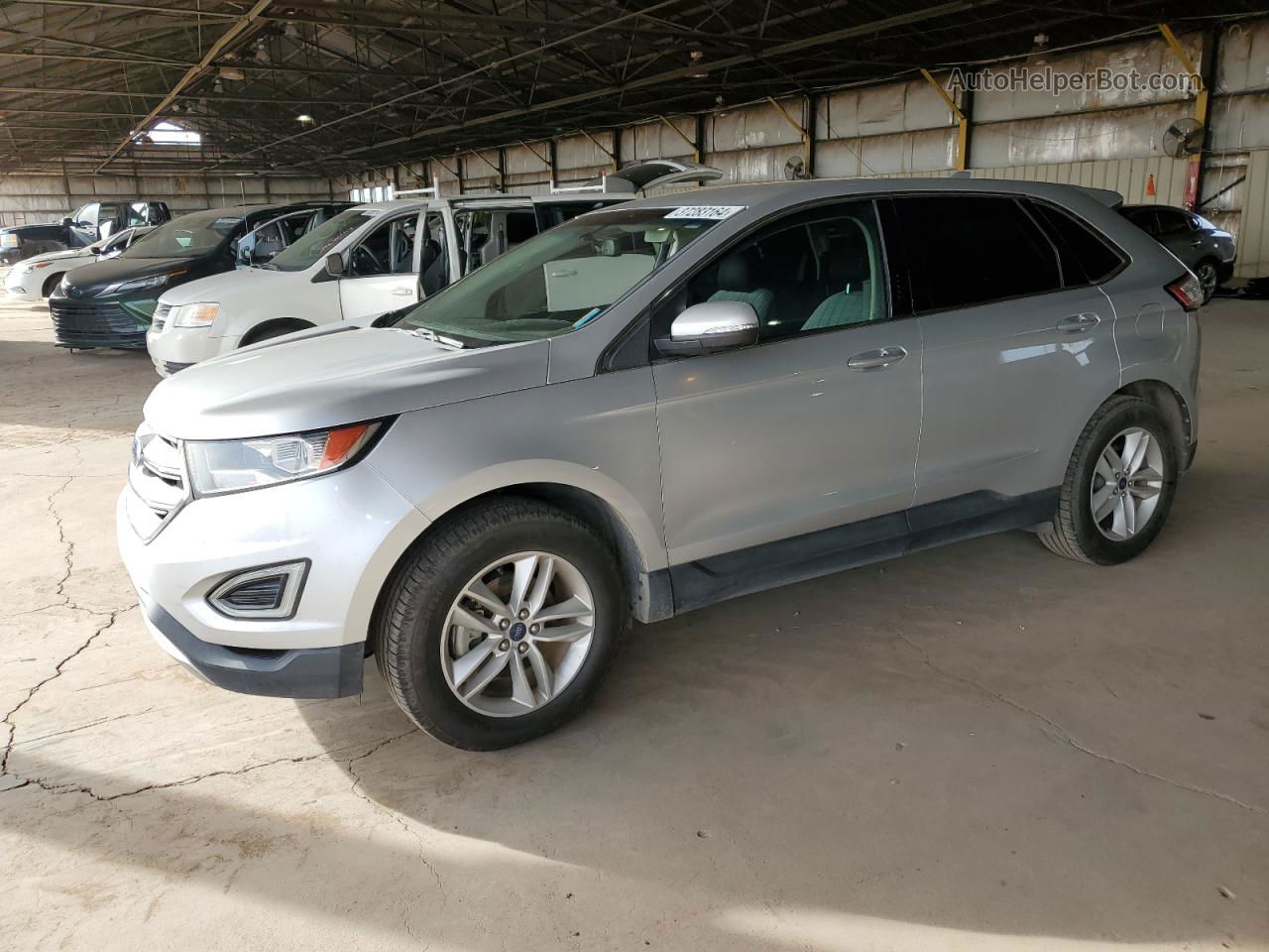 2016 Ford Edge Sel Silver vin: 2FMPK3J93GBC43054