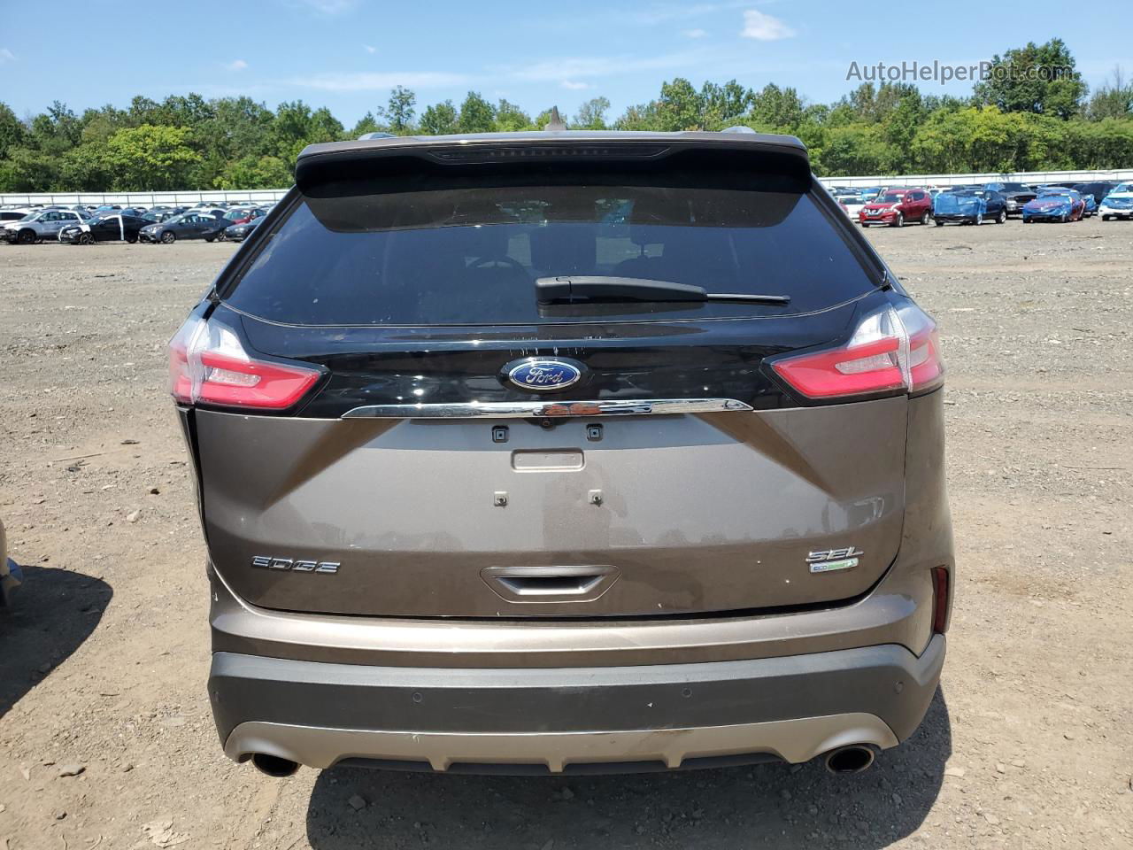 2019 Ford Edge Sel Gray vin: 2FMPK3J93KBB04311