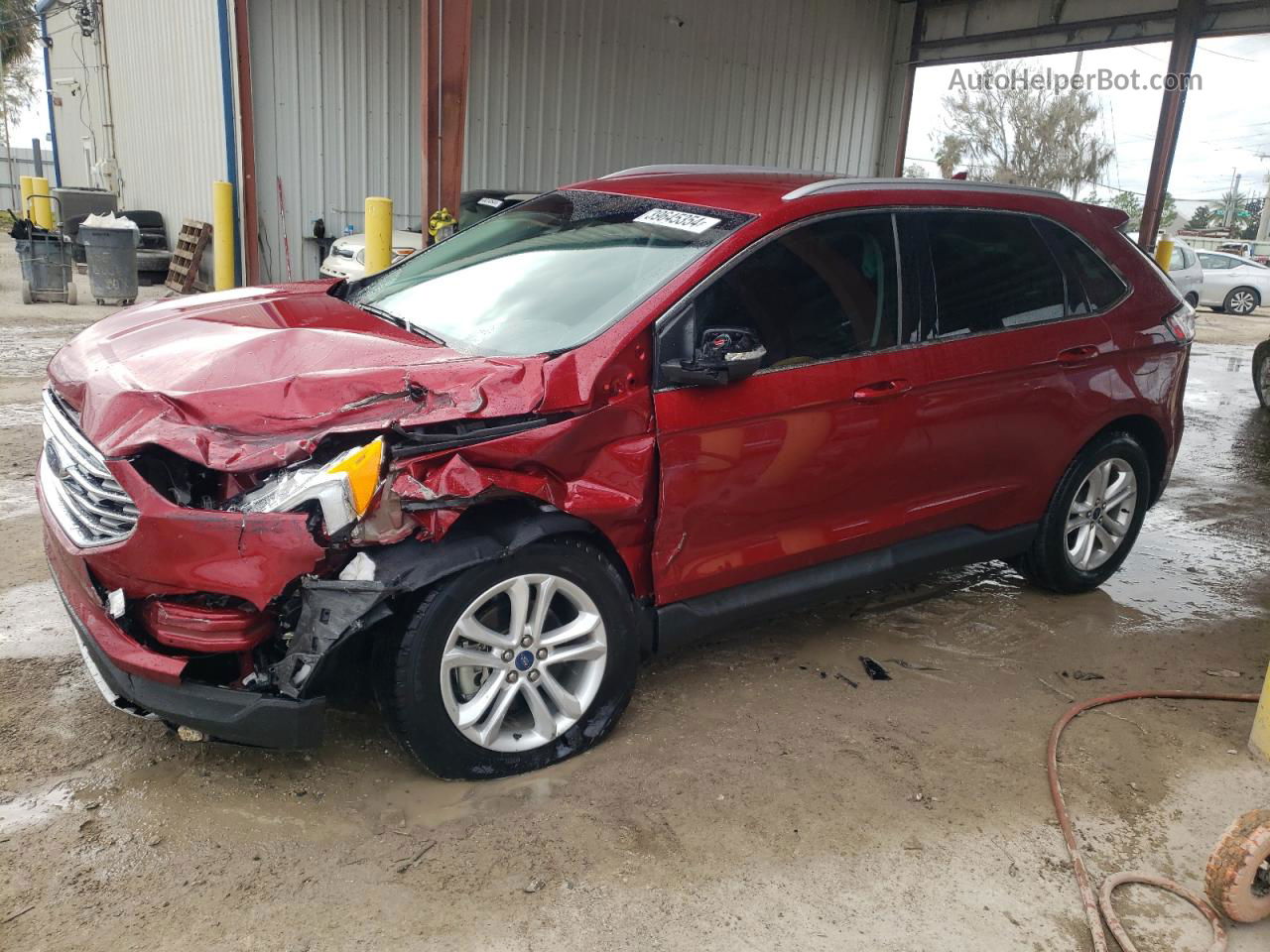 2019 Ford Edge Sel Red vin: 2FMPK3J93KBB47983