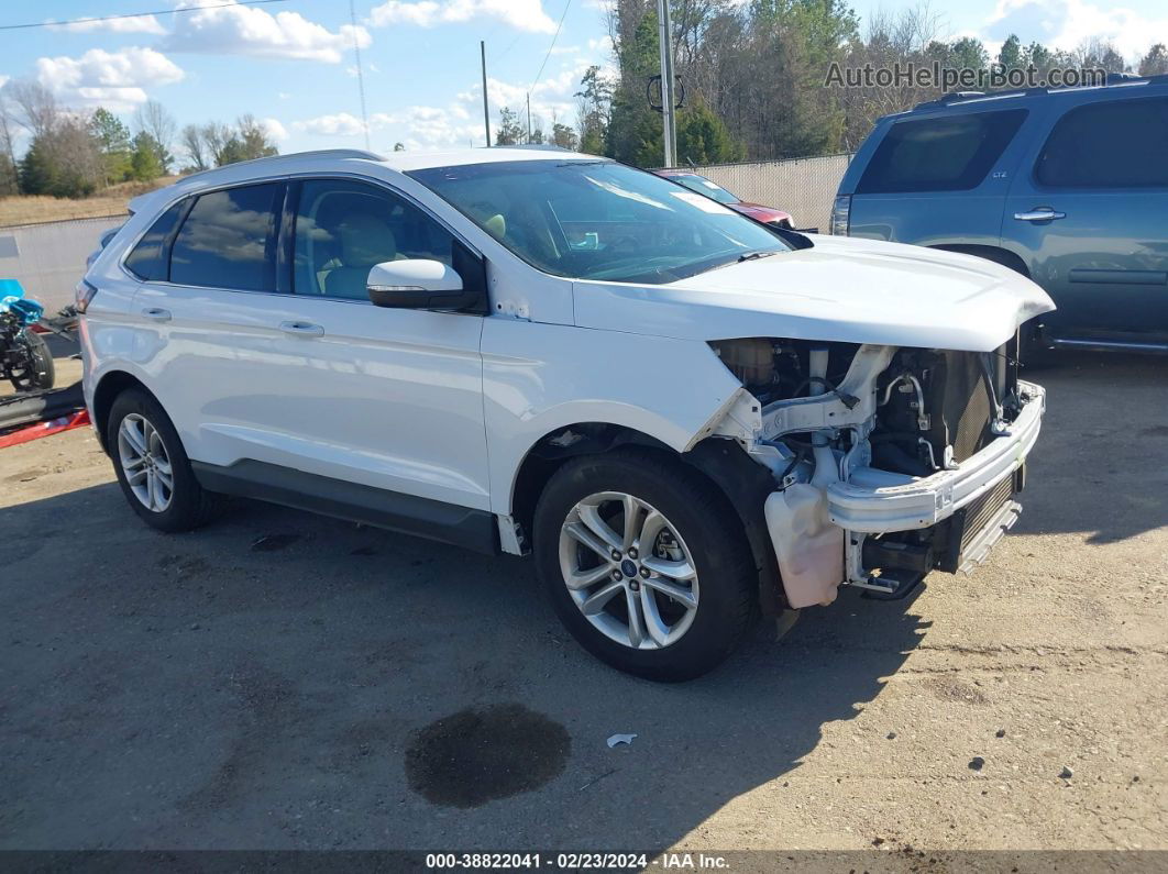 2019 Ford Edge Sel Белый vin: 2FMPK3J93KBB67022