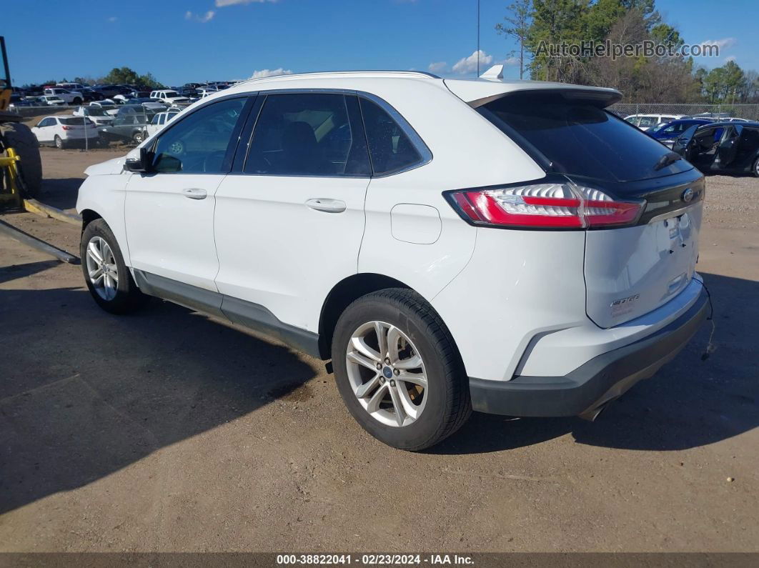 2019 Ford Edge Sel White vin: 2FMPK3J93KBB67022