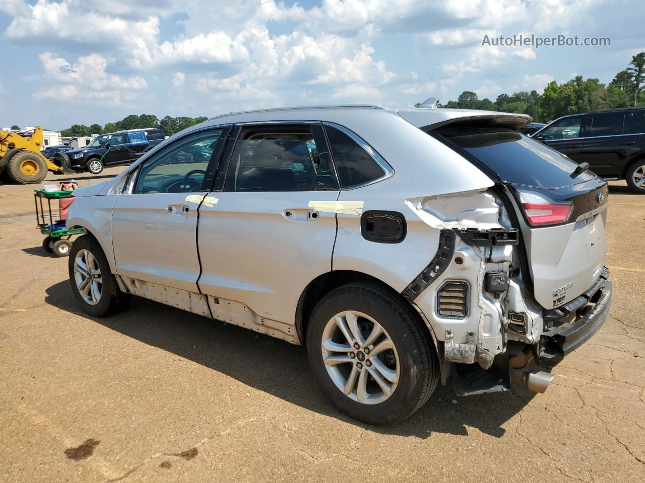 2019 Ford Edge Sel Silver vin: 2FMPK3J93KBC03453