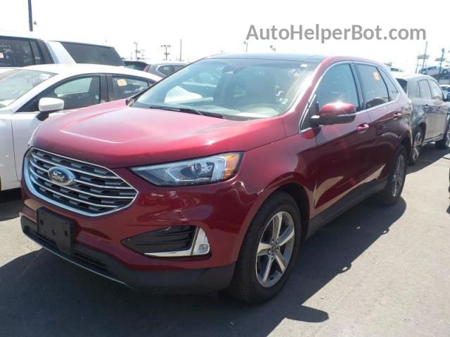 2019 Ford Edge Sel Red vin: 2FMPK3J93KBC51406