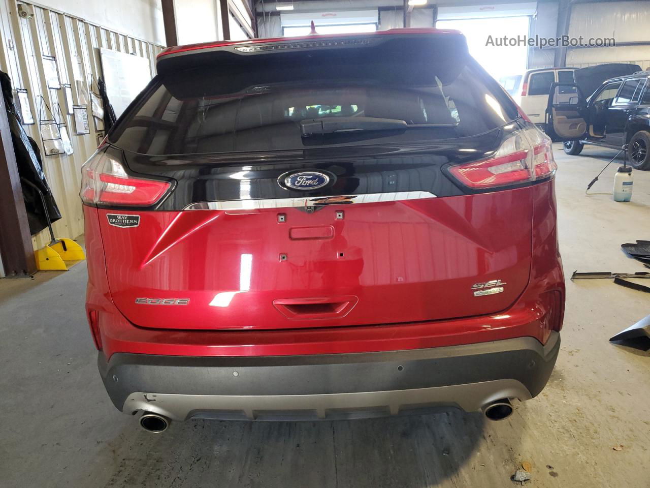 2020 Ford Edge Sel Red vin: 2FMPK3J93LBA39073