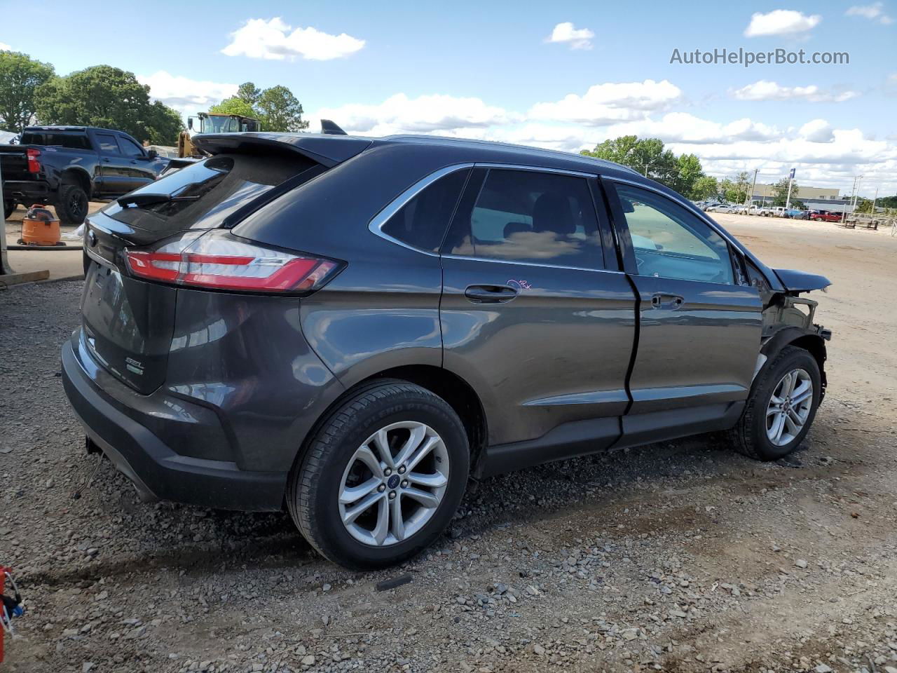 2020 Ford Edge Sel Gray vin: 2FMPK3J93LBB16654