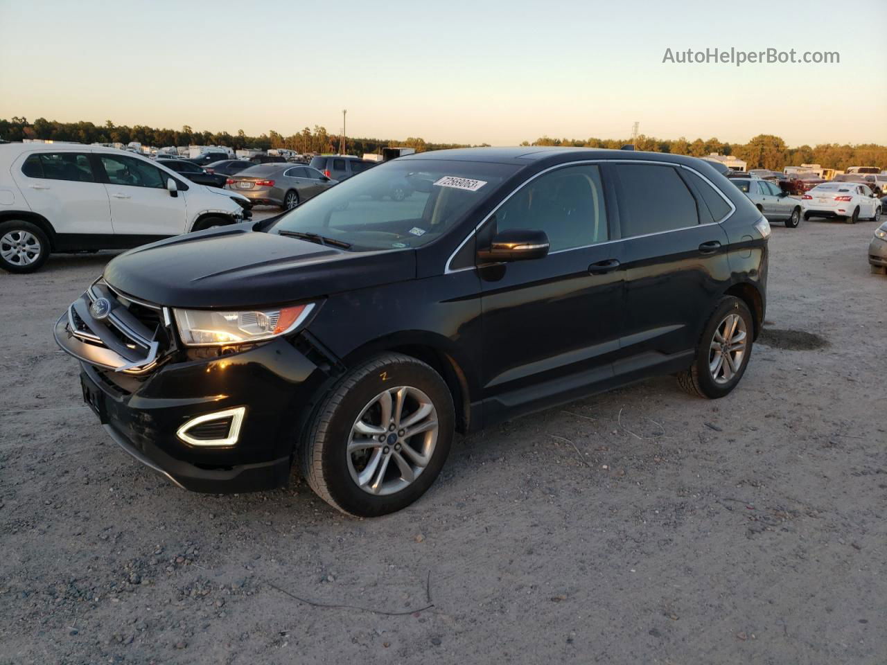 2016 Ford Edge Sel Black vin: 2FMPK3J94GBB27247