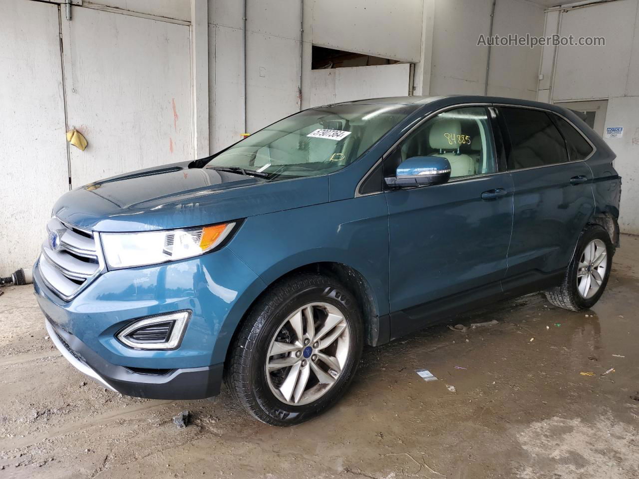 2016 Ford Edge Sel Blue vin: 2FMPK3J94GBB91658