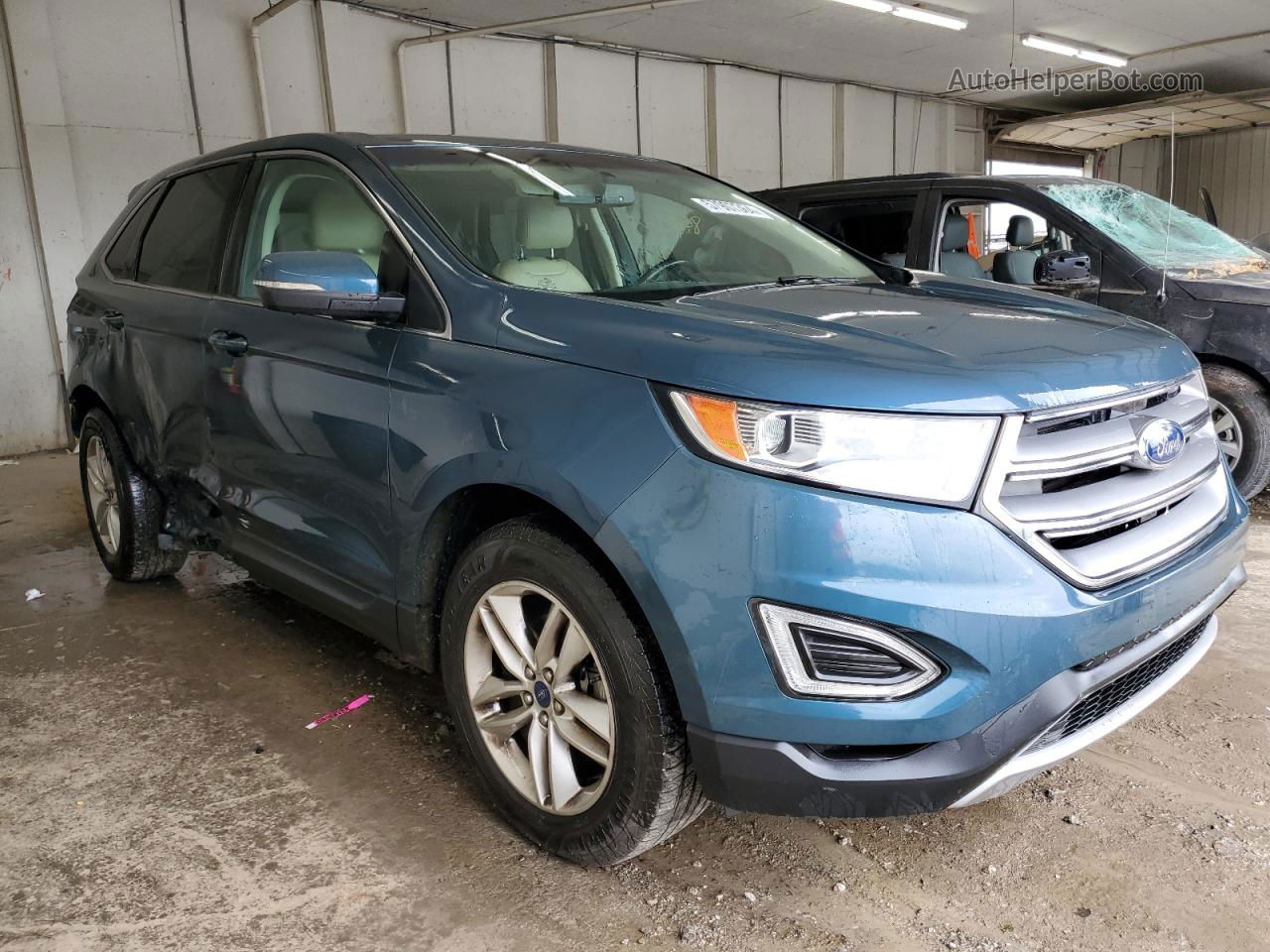 2016 Ford Edge Sel Blue vin: 2FMPK3J94GBB91658