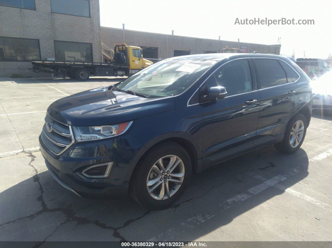 2017 Ford Edge Sel Blue vin: 2FMPK3J94HBB94531