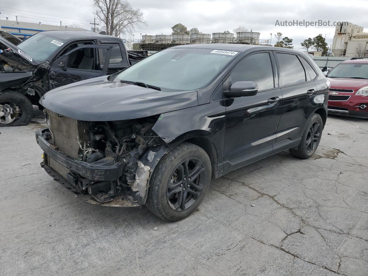 2018 Ford Edge Sel Black vin: 2FMPK3J94JBB10097