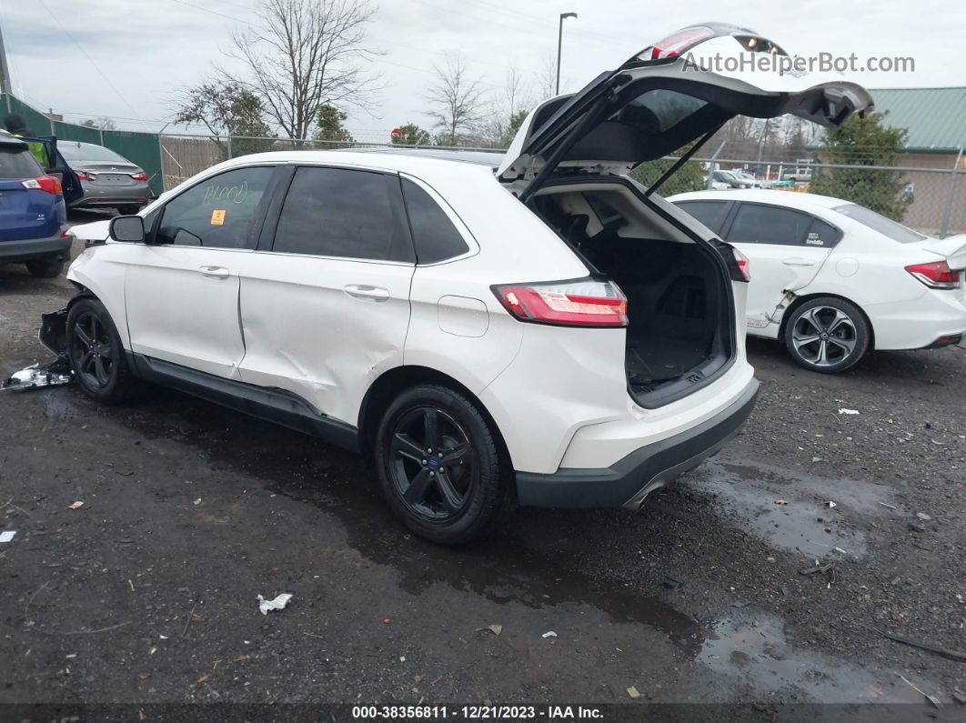 2019 Ford Edge Sel White vin: 2FMPK3J94KBB85741