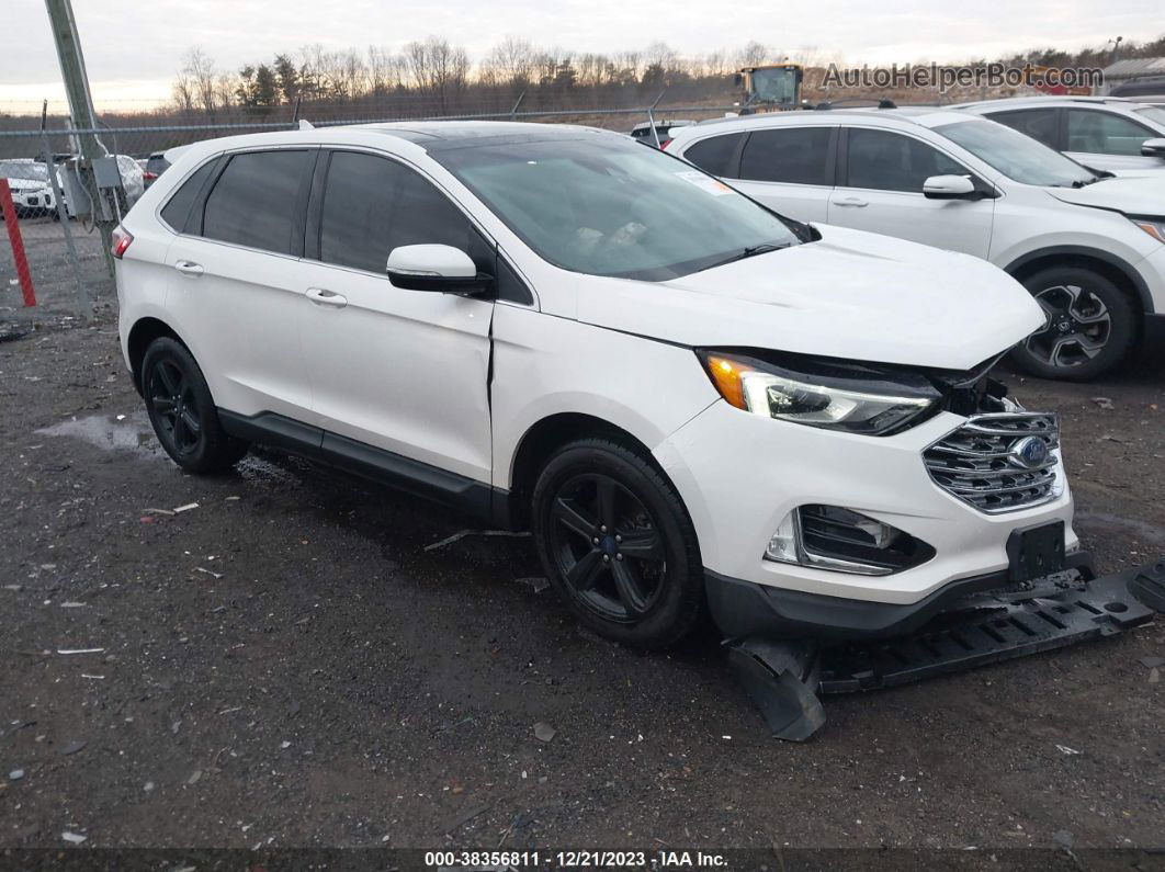 2019 Ford Edge Sel White vin: 2FMPK3J94KBB85741