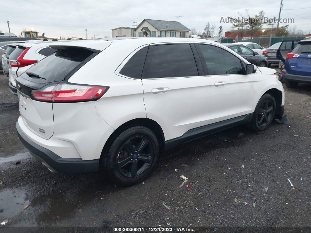 2019 Ford Edge Sel White vin: 2FMPK3J94KBB85741