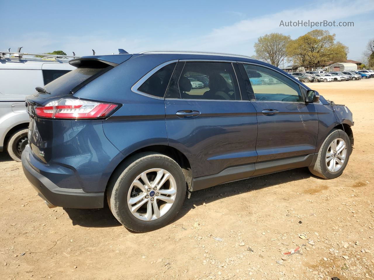 2019 Ford Edge Sel Blue vin: 2FMPK3J94KBC57506