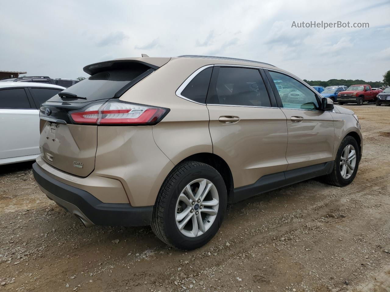 2020 Ford Edge Sel Бежевый vin: 2FMPK3J94LBA92428