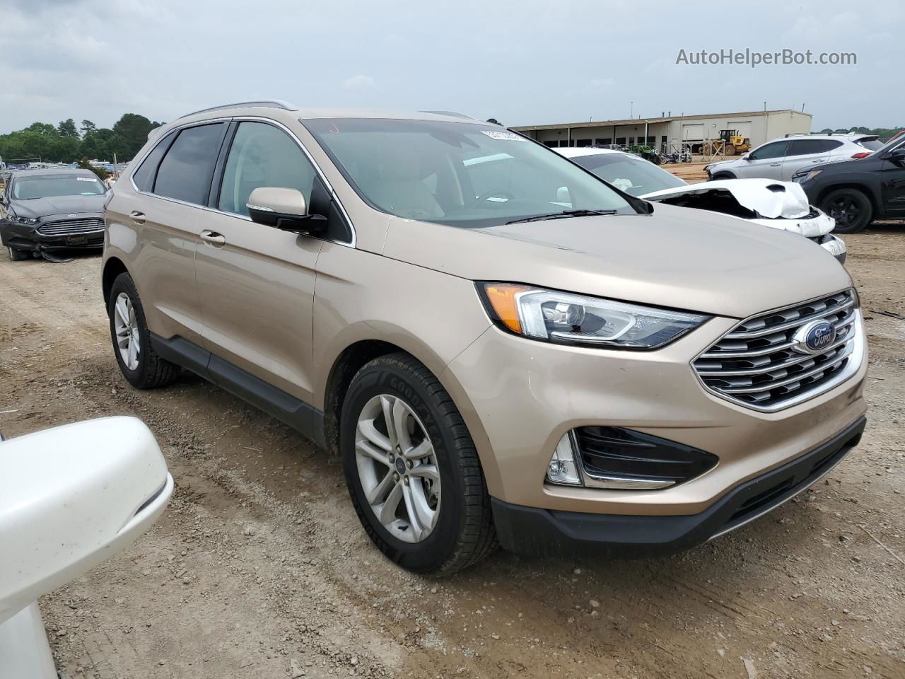 2020 Ford Edge Sel Бежевый vin: 2FMPK3J94LBA92428