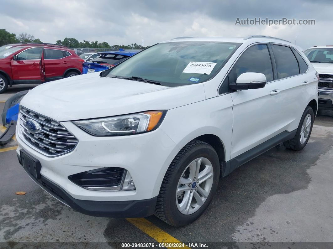 2020 Ford Edge Sel White vin: 2FMPK3J94LBB31762