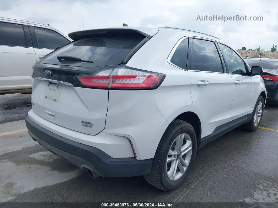 2020 Ford Edge Sel White vin: 2FMPK3J94LBB31762