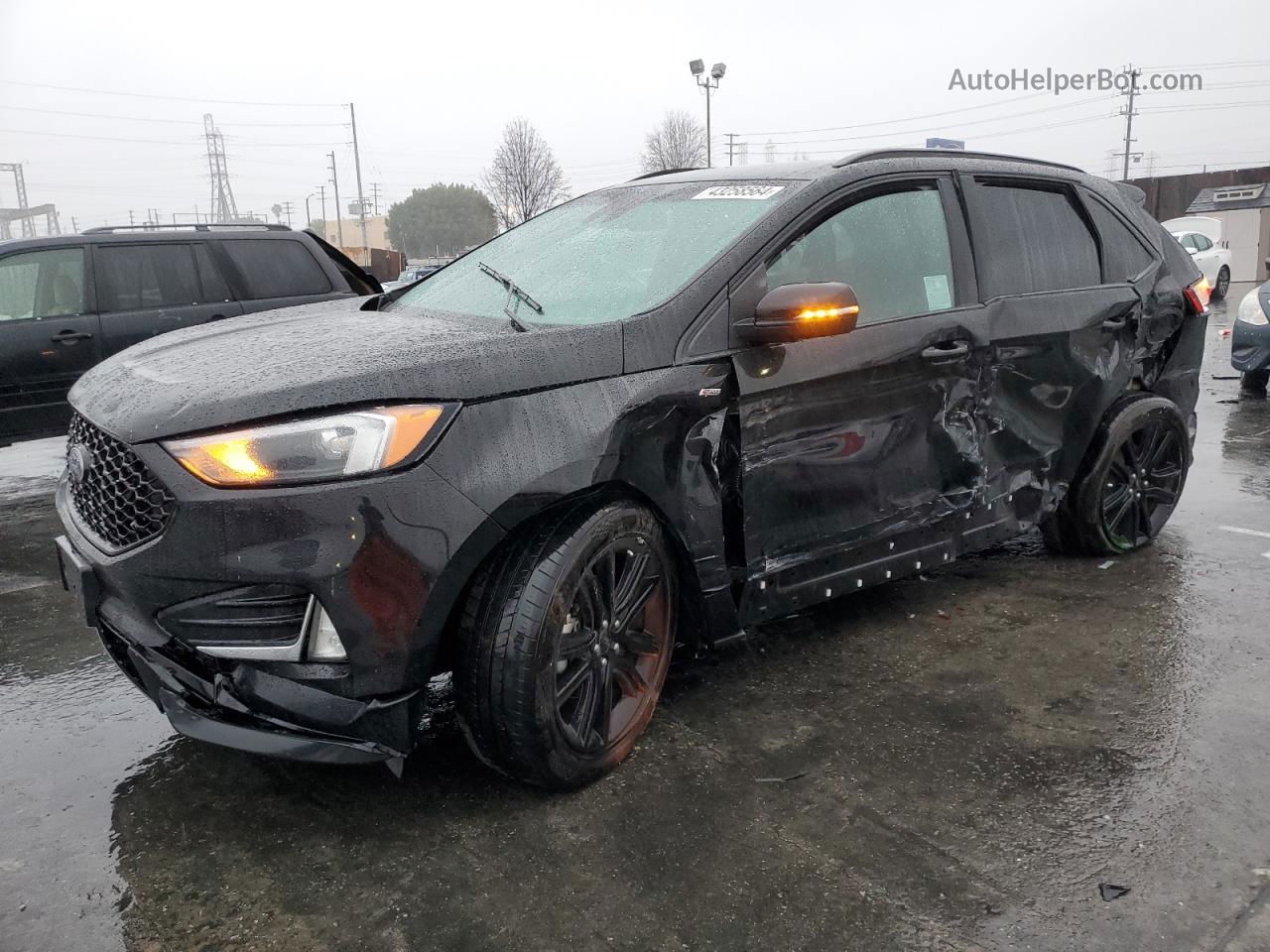 2020 Ford Edge Sel Black vin: 2FMPK3J94LBB65183