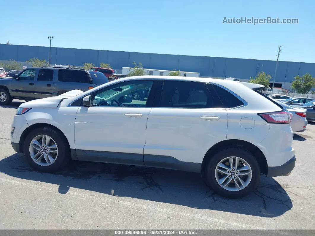 2016 Ford Edge Sel White vin: 2FMPK3J95GBB73430