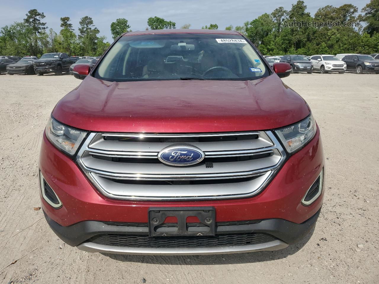 2016 Ford Edge Sel Red vin: 2FMPK3J95GBB78112