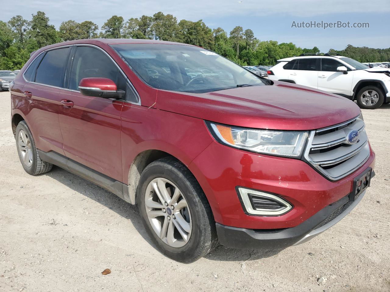 2016 Ford Edge Sel Red vin: 2FMPK3J95GBB78112