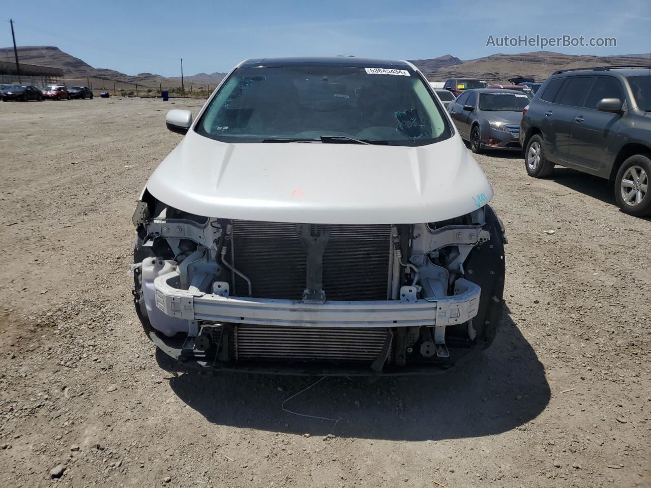 2016 Ford Edge Sel White vin: 2FMPK3J95GBB89000