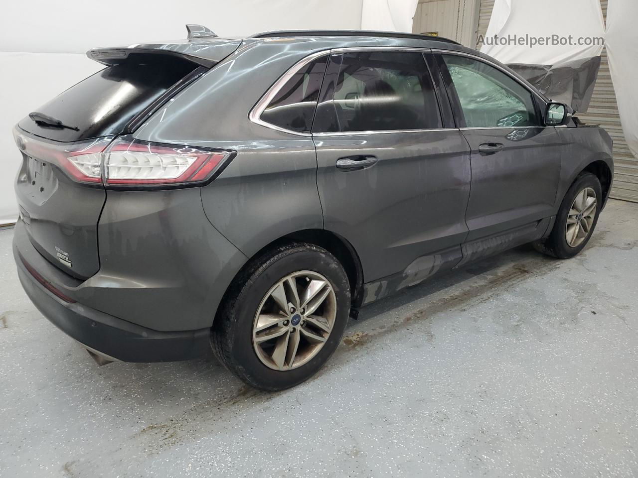 2016 Ford Edge Sel Gray vin: 2FMPK3J95GBC65878