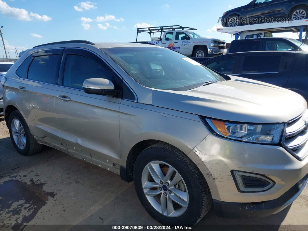 2017 Ford Edge Sel Gold vin: 2FMPK3J95HBC63405