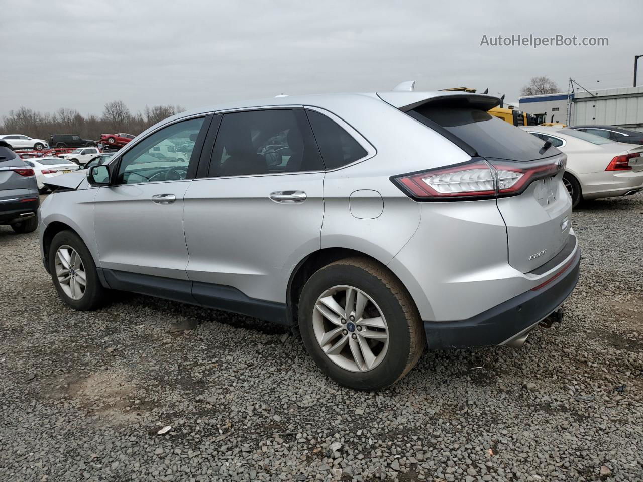 2018 Ford Edge Sel Silver vin: 2FMPK3J95JBB53833