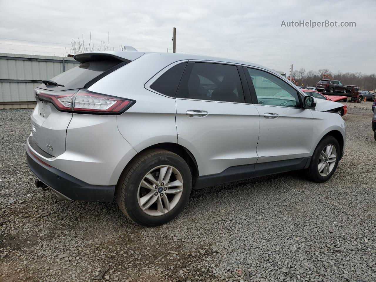 2018 Ford Edge Sel Silver vin: 2FMPK3J95JBB53833