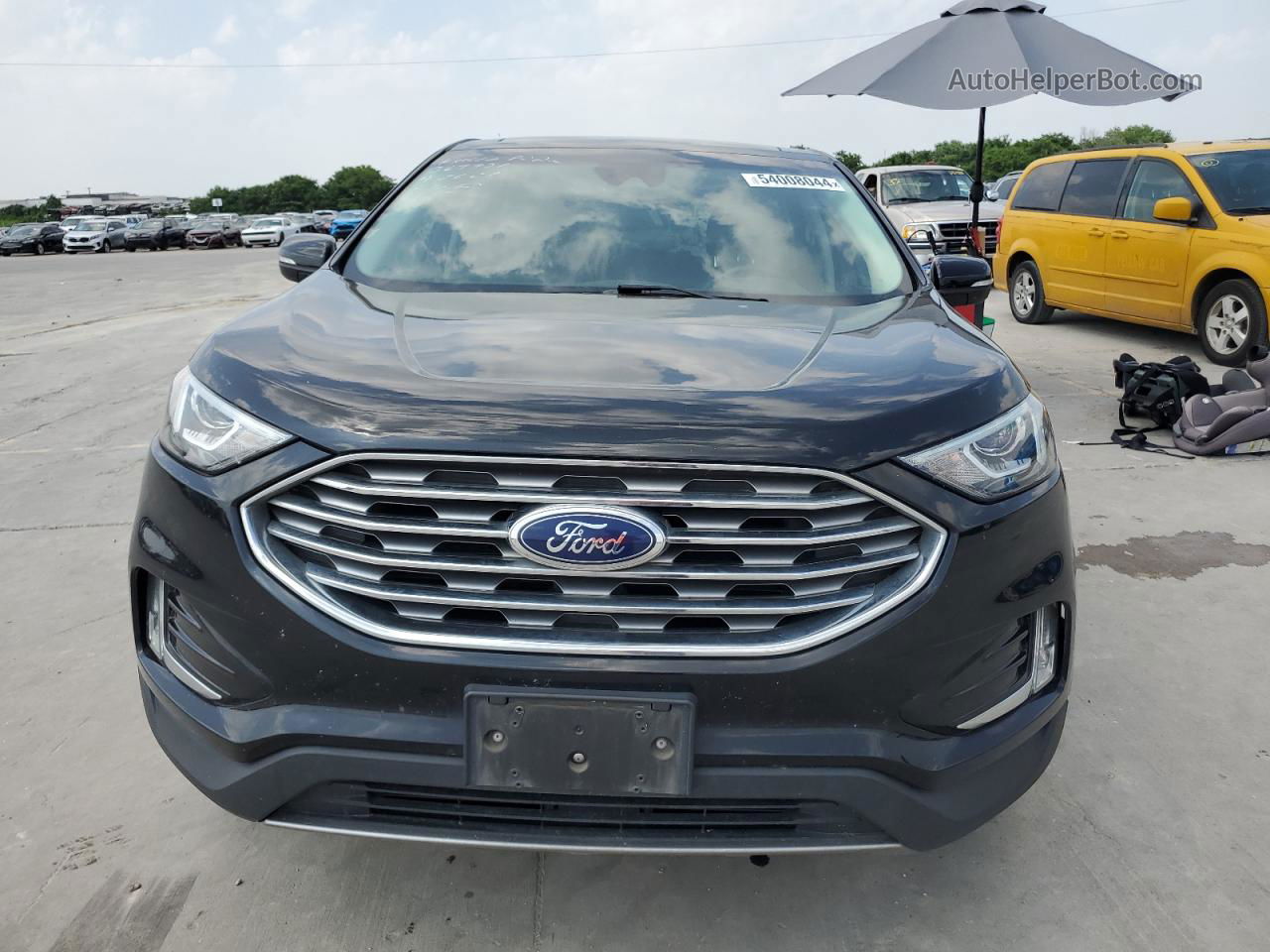 2019 Ford Edge Sel Черный vin: 2FMPK3J95KBB61271