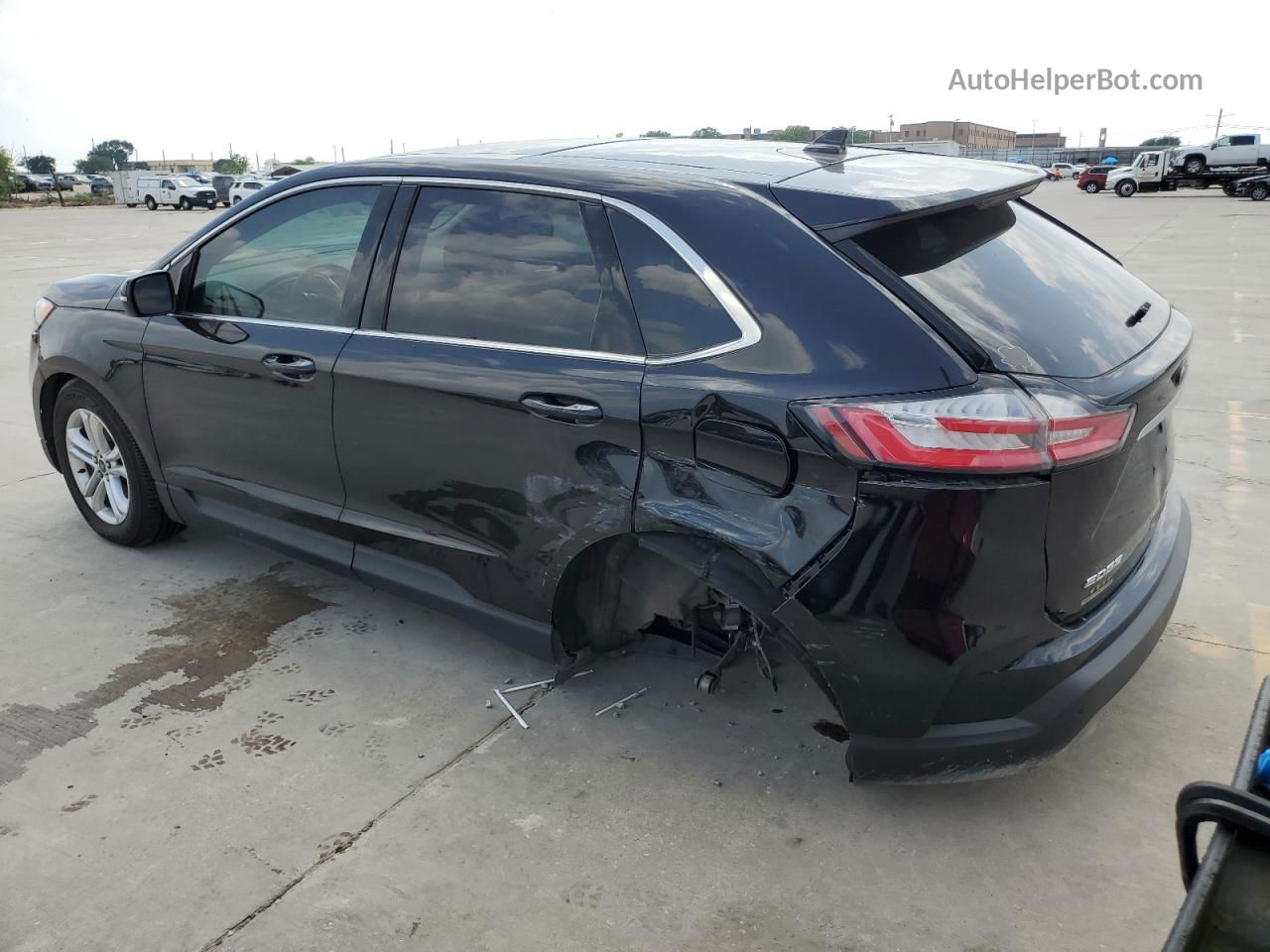 2019 Ford Edge Sel Черный vin: 2FMPK3J95KBB61271