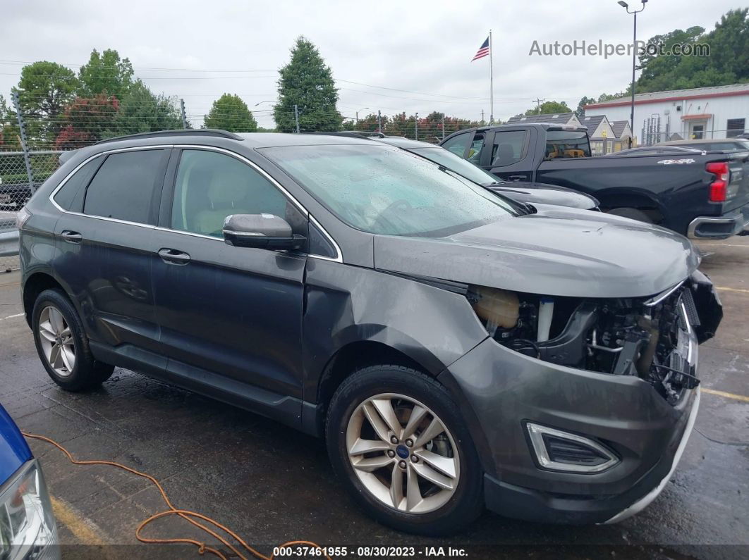 2016 Ford Edge Sel Серый vin: 2FMPK3J96GBB65935