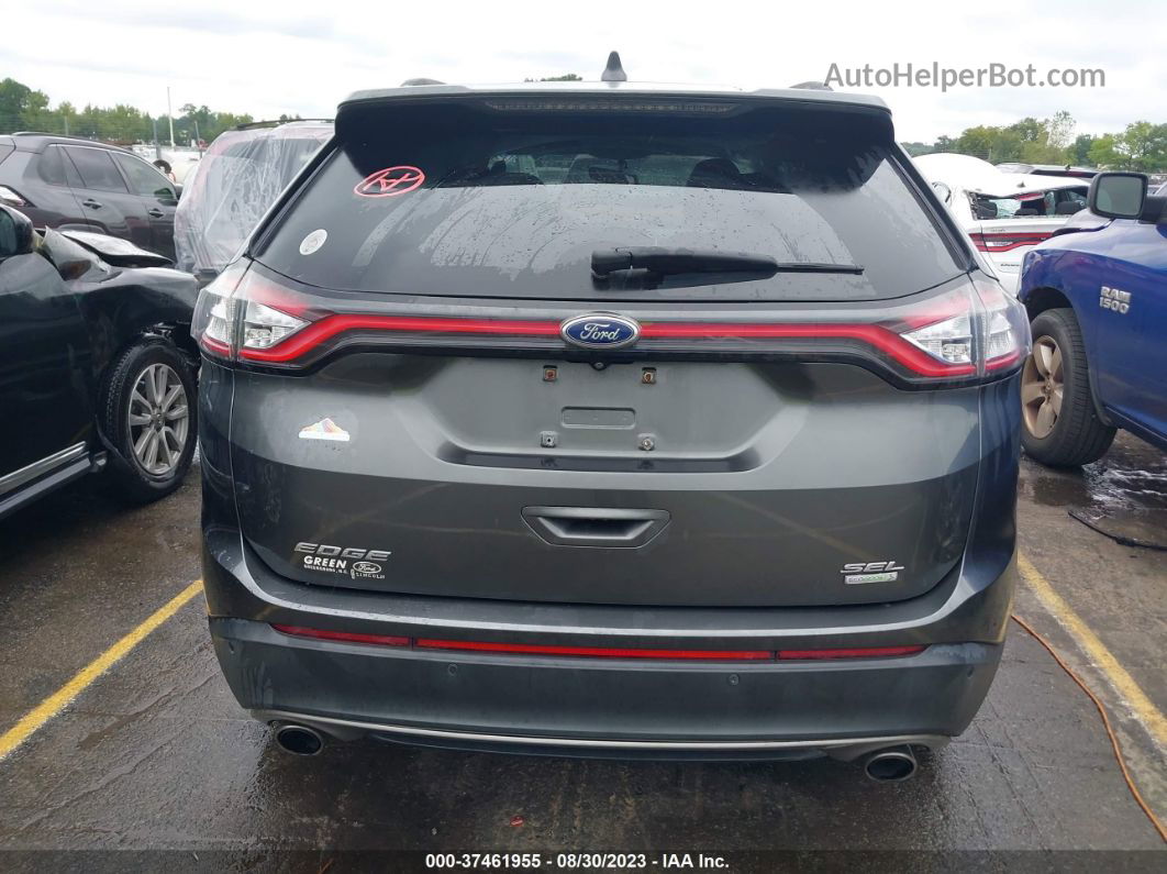 2016 Ford Edge Sel Серый vin: 2FMPK3J96GBB65935