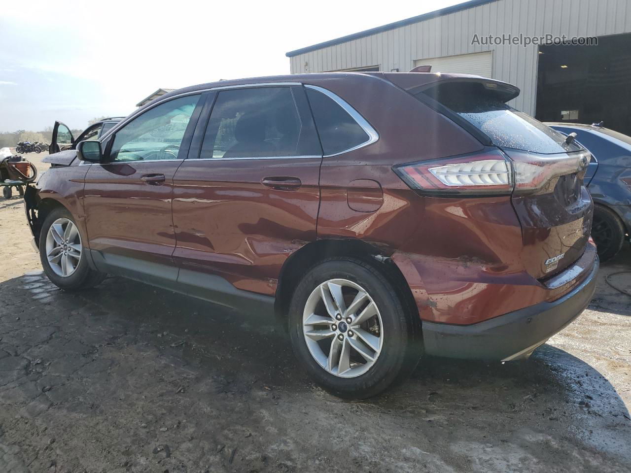 2016 Ford Edge Sel Maroon vin: 2FMPK3J96GBC19685