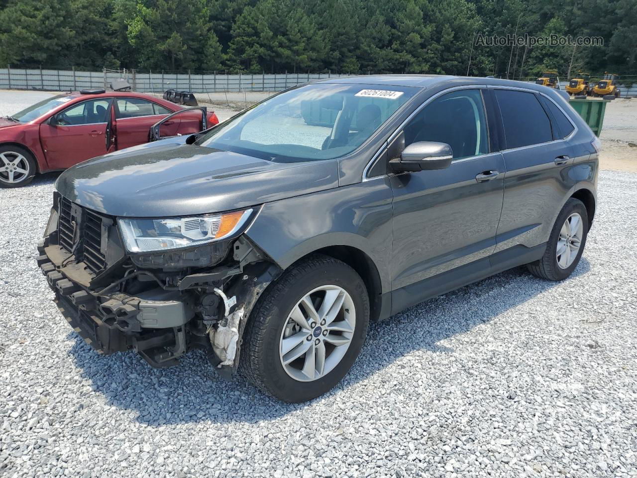 2016 Ford Edge Sel Gray vin: 2FMPK3J96GBC23252