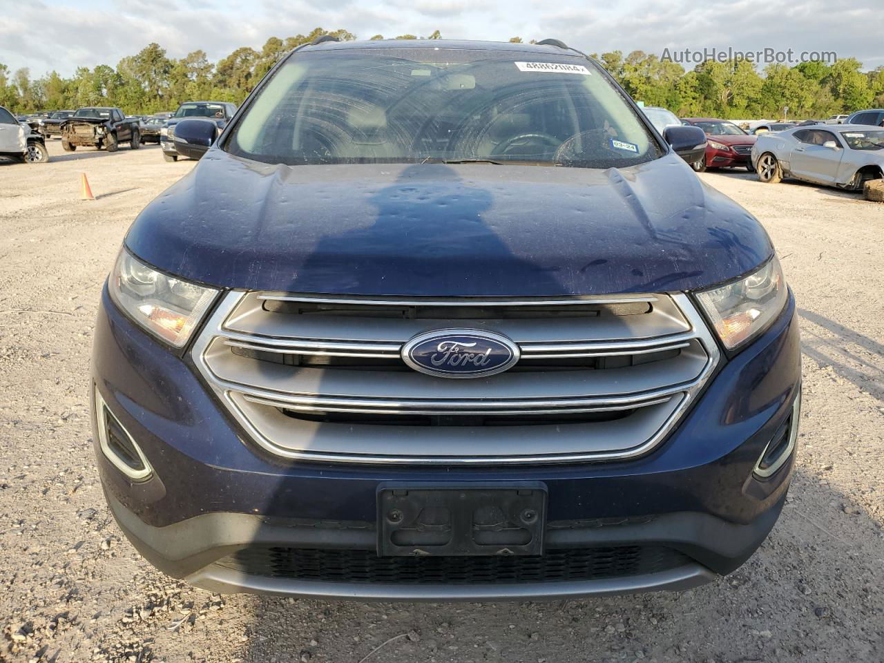 2016 Ford Edge Sel Blue vin: 2FMPK3J96GBC42268