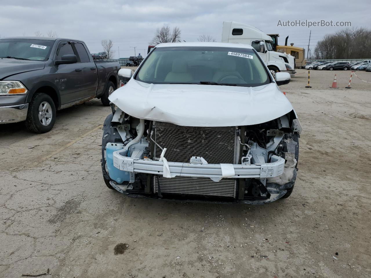 2016 Ford Edge Sel White vin: 2FMPK3J96GBC49821