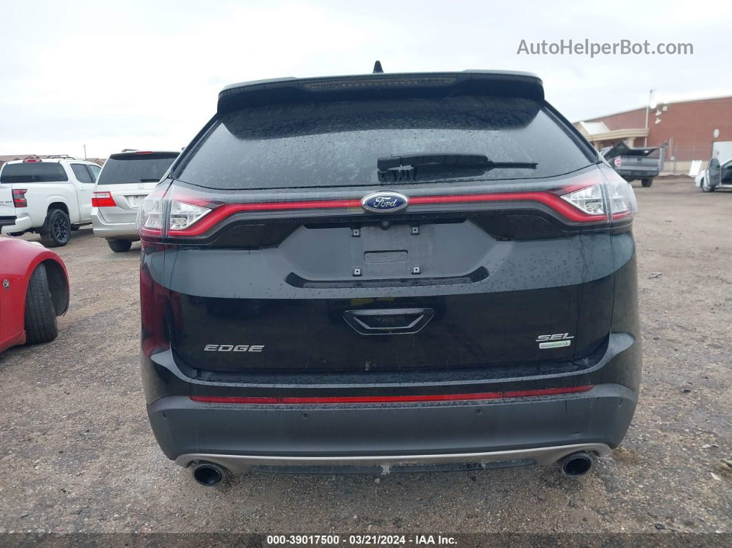 2016 Ford Edge Sel Black vin: 2FMPK3J96GBC52041