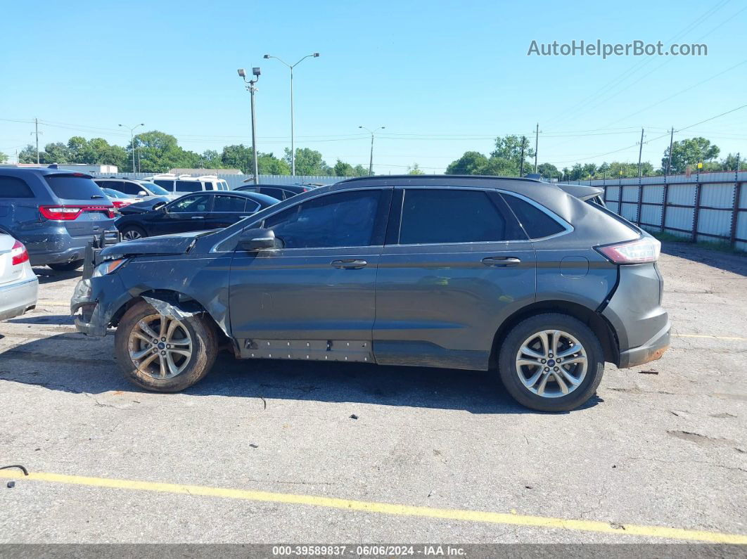 2017 Ford Edge Sel Gray vin: 2FMPK3J96HBB19264