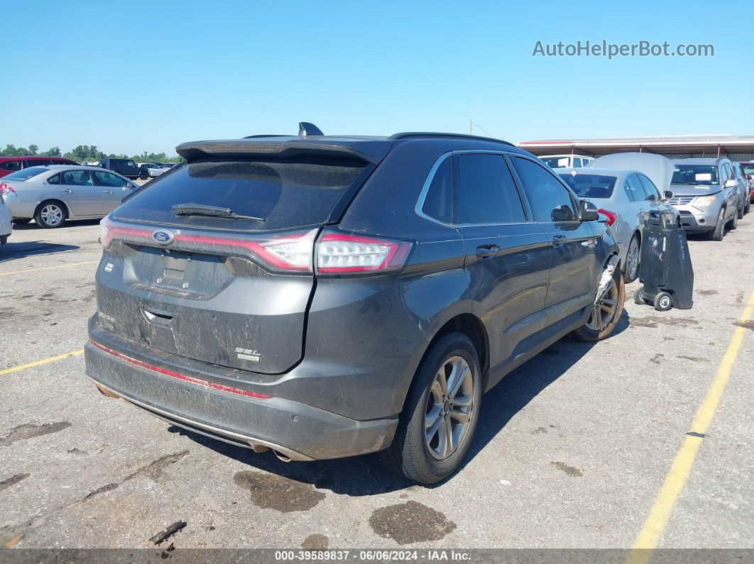 2017 Ford Edge Sel Серый vin: 2FMPK3J96HBB19264