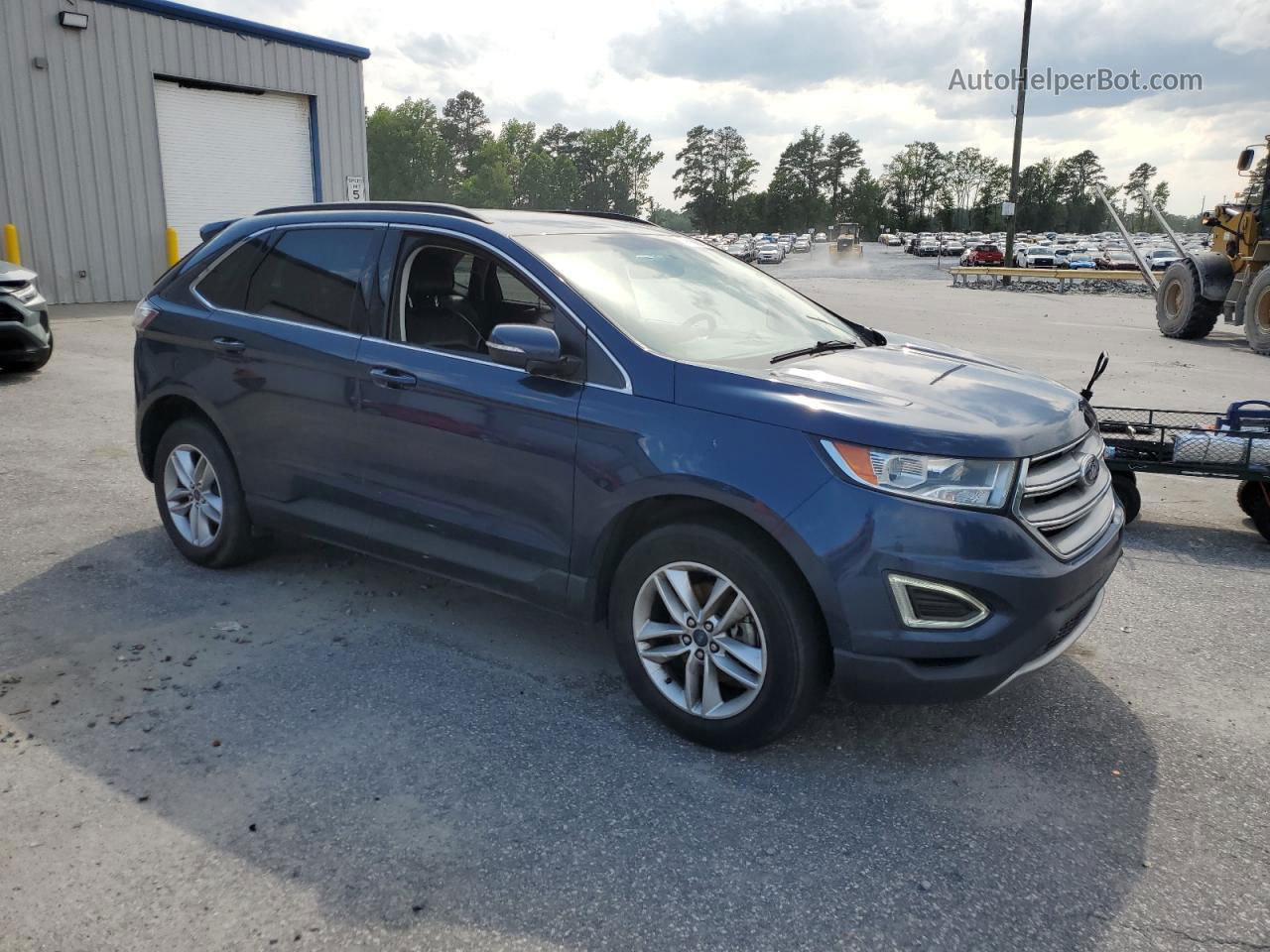 2017 Ford Edge Sel Blue vin: 2FMPK3J96HBC37461