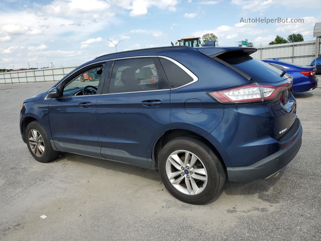 2017 Ford Edge Sel Blue vin: 2FMPK3J96HBC37461