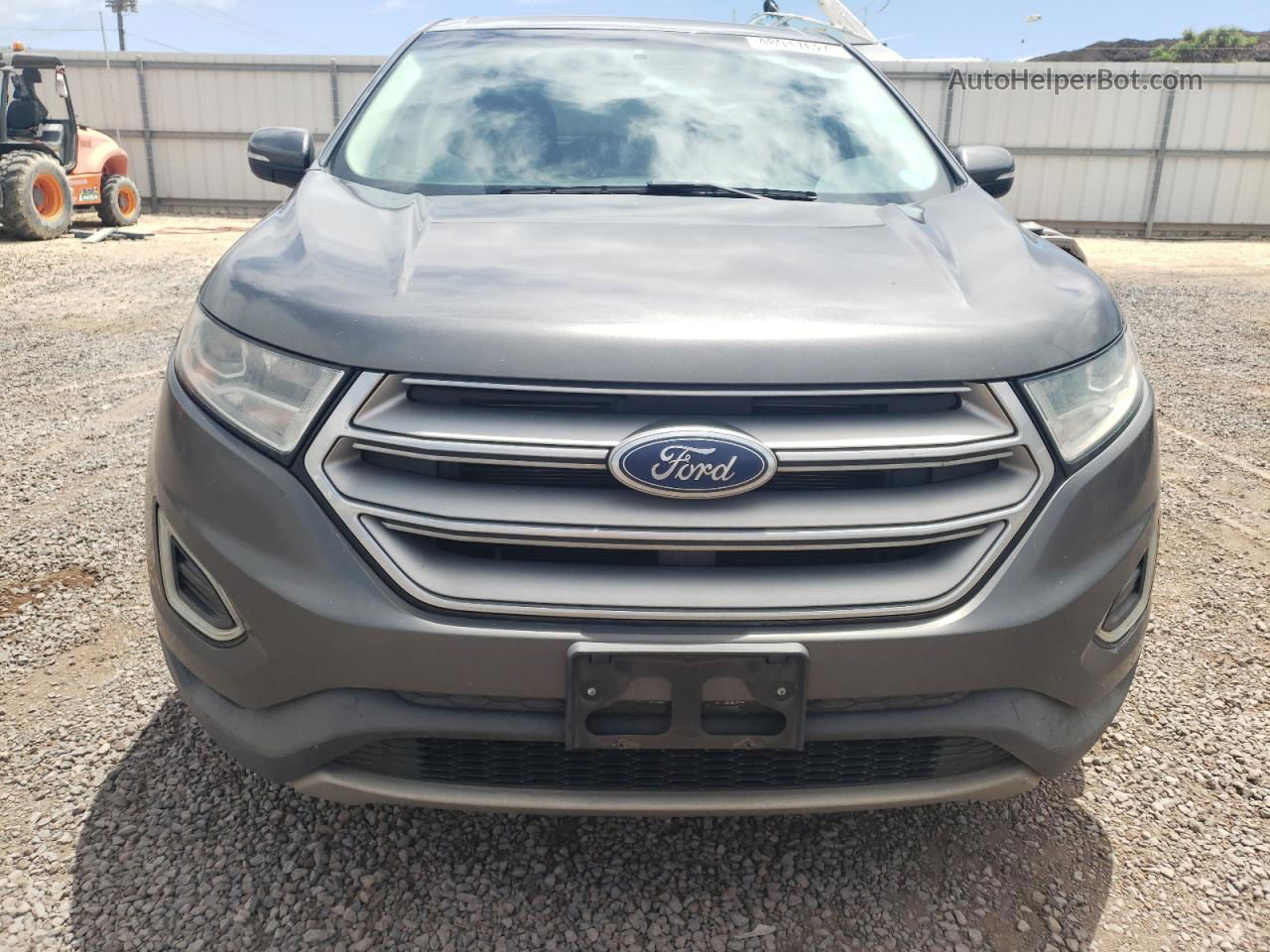 2018 Ford Edge Sel Gray vin: 2FMPK3J96JBB19352