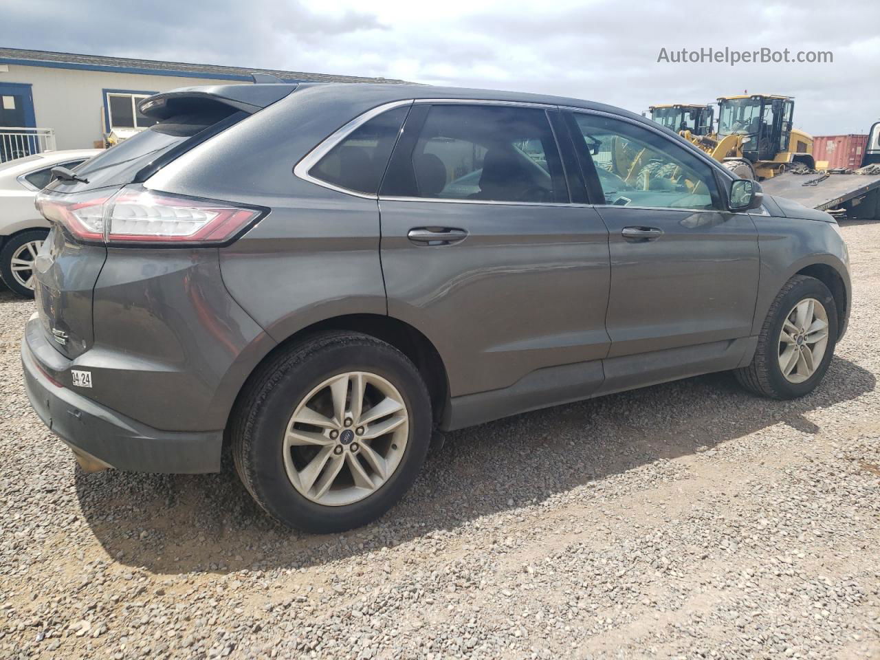 2018 Ford Edge Sel Gray vin: 2FMPK3J96JBB19352